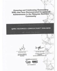 Recognition by SME Association Malaysia